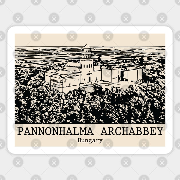 Pannonhalma Archabbey - Hungary Magnet by Lakeric